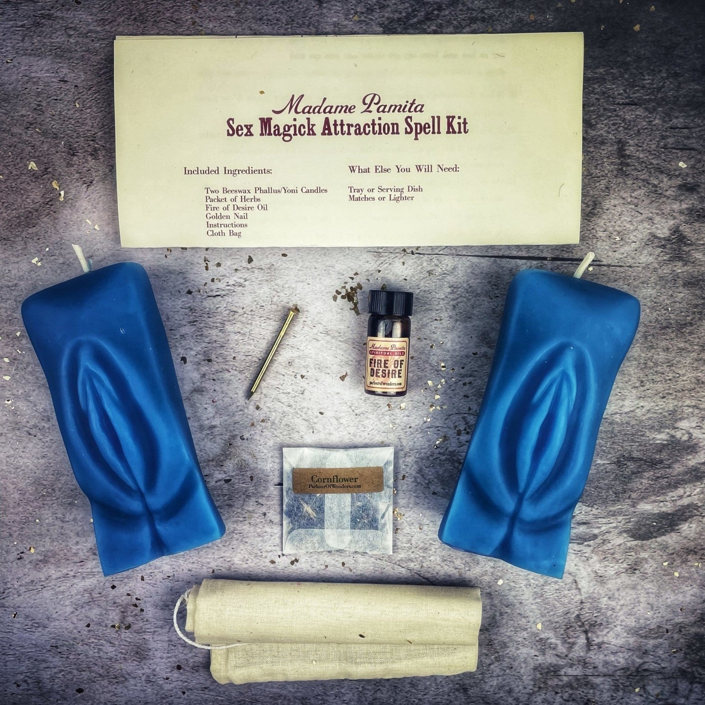 Sex Magick Candle Spell Kit - Yoni/Yoni Parlour of Wonders