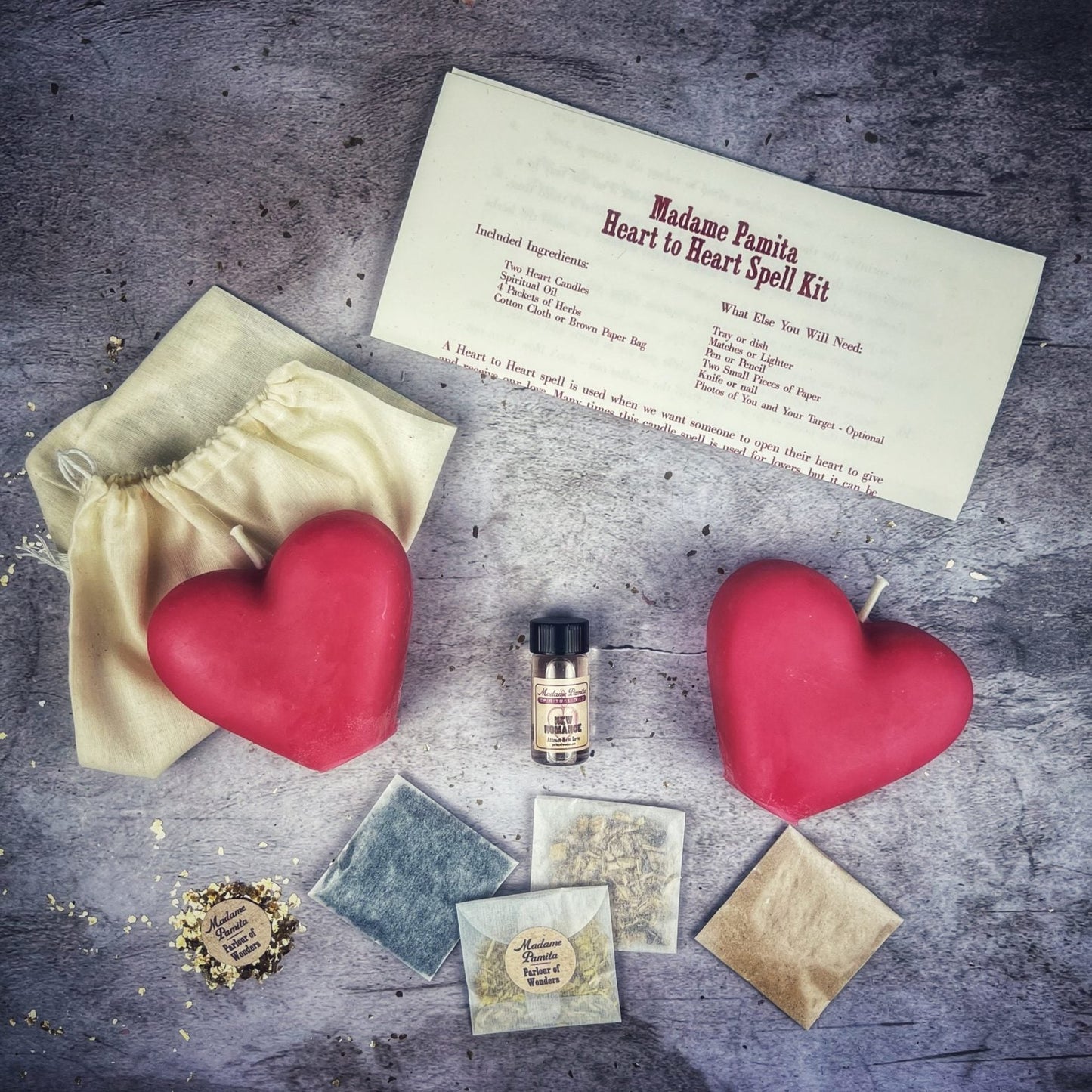 Heart to Heart Candle Spell Kit Parlour of Wonders