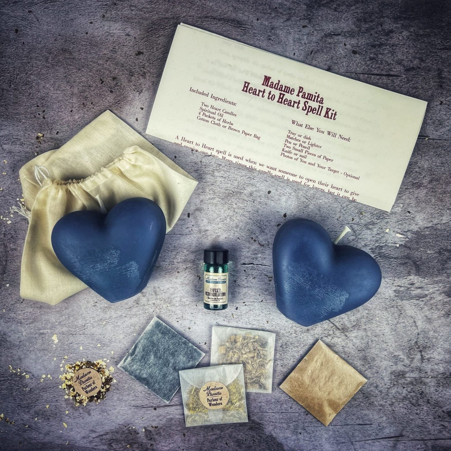 Heart to Heart Candle Spell Kit Parlour of Wonders