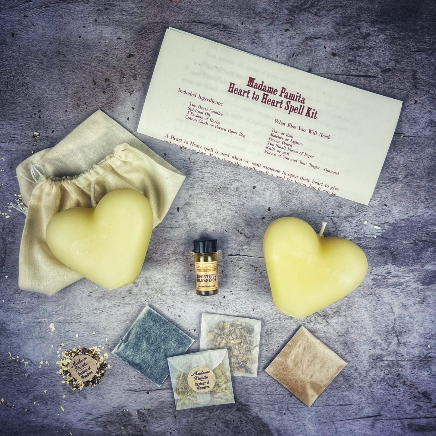 Heart to Heart Candle Spell Kit Parlour of Wonders