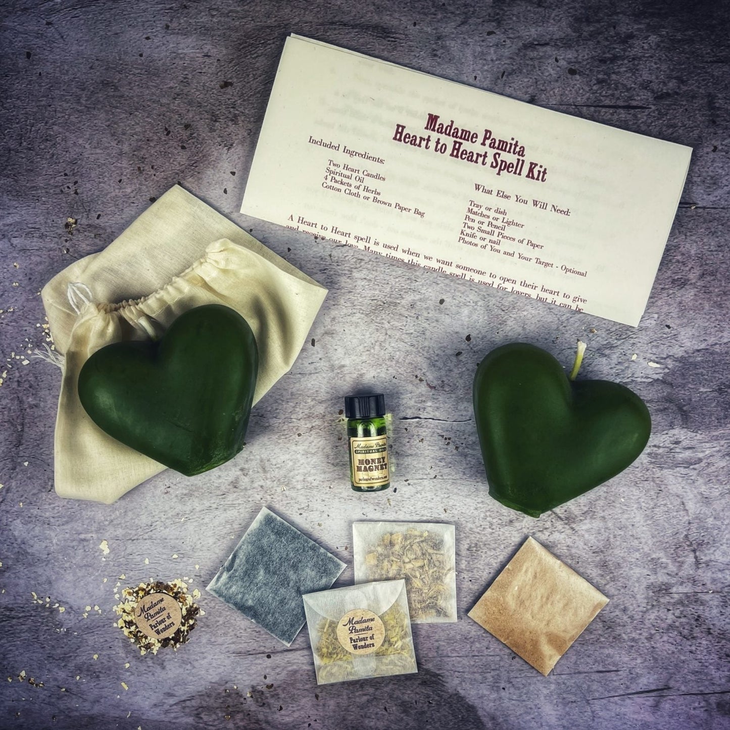 Heart to Heart Candle Spell Kit Parlour of Wonders