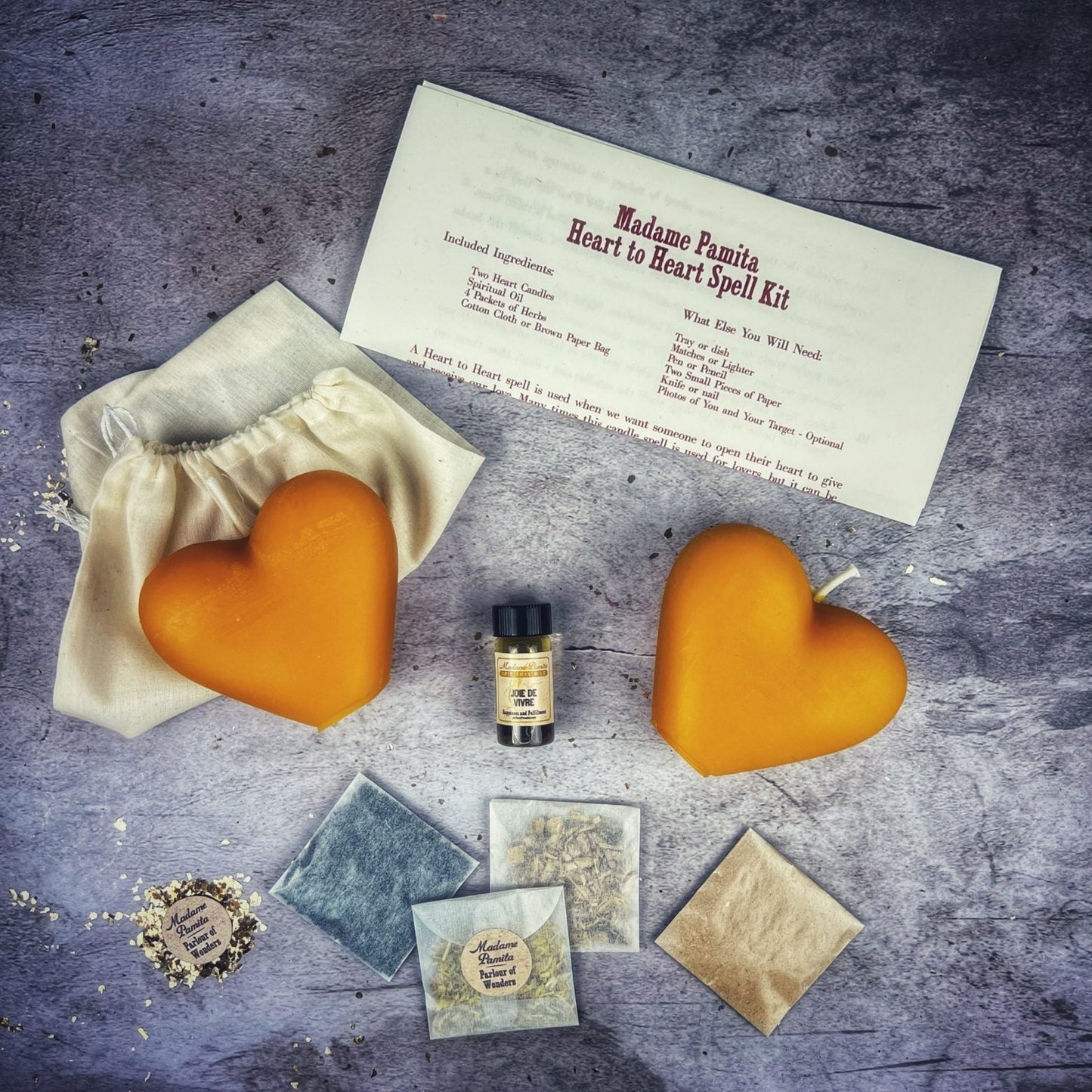 Heart to Heart Candle Spell Kit Parlour of Wonders