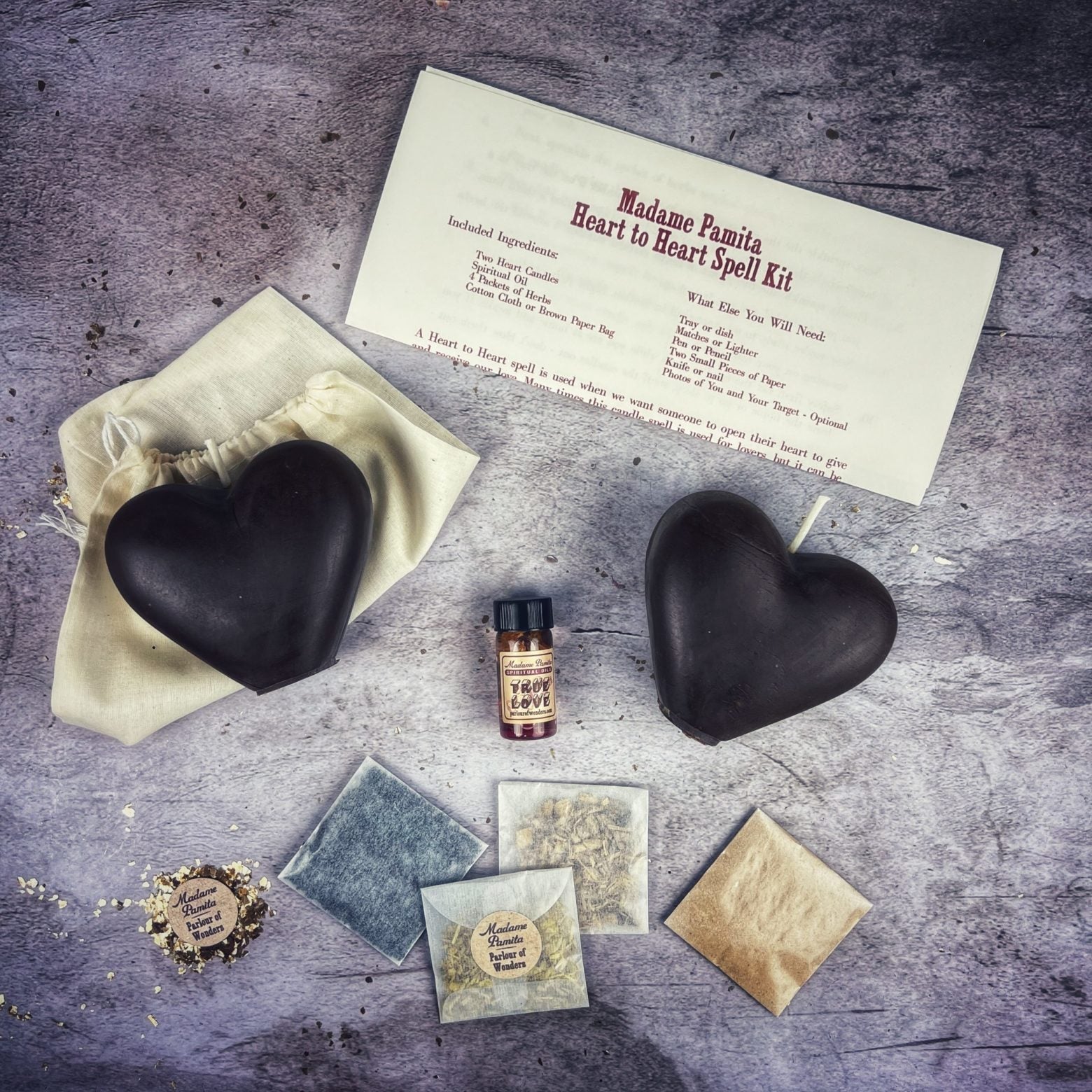 Heart to Heart Candle Spell Kit Parlour of Wonders