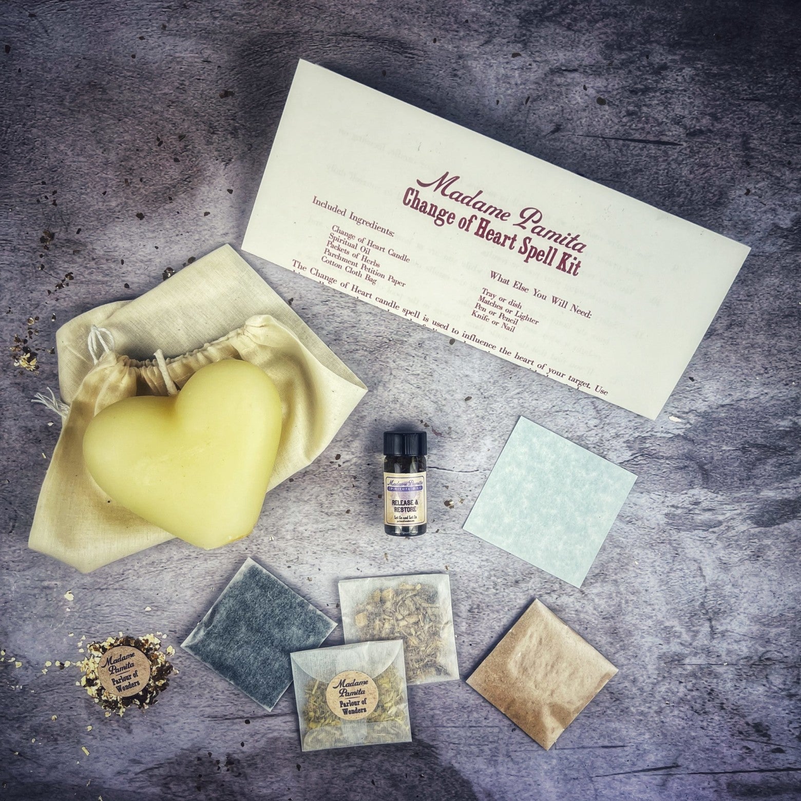 Change of Heart Candle Spell Kit Parlour of Wonders