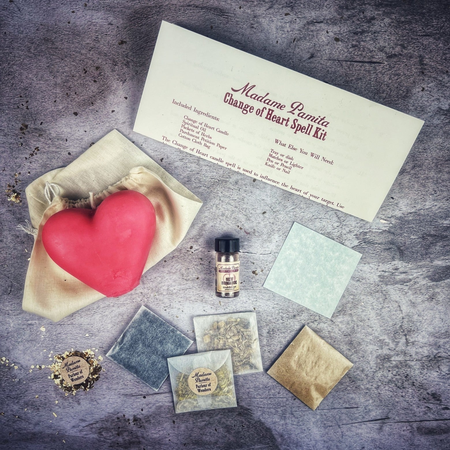 Change of Heart Candle Spell Kit Parlour of Wonders