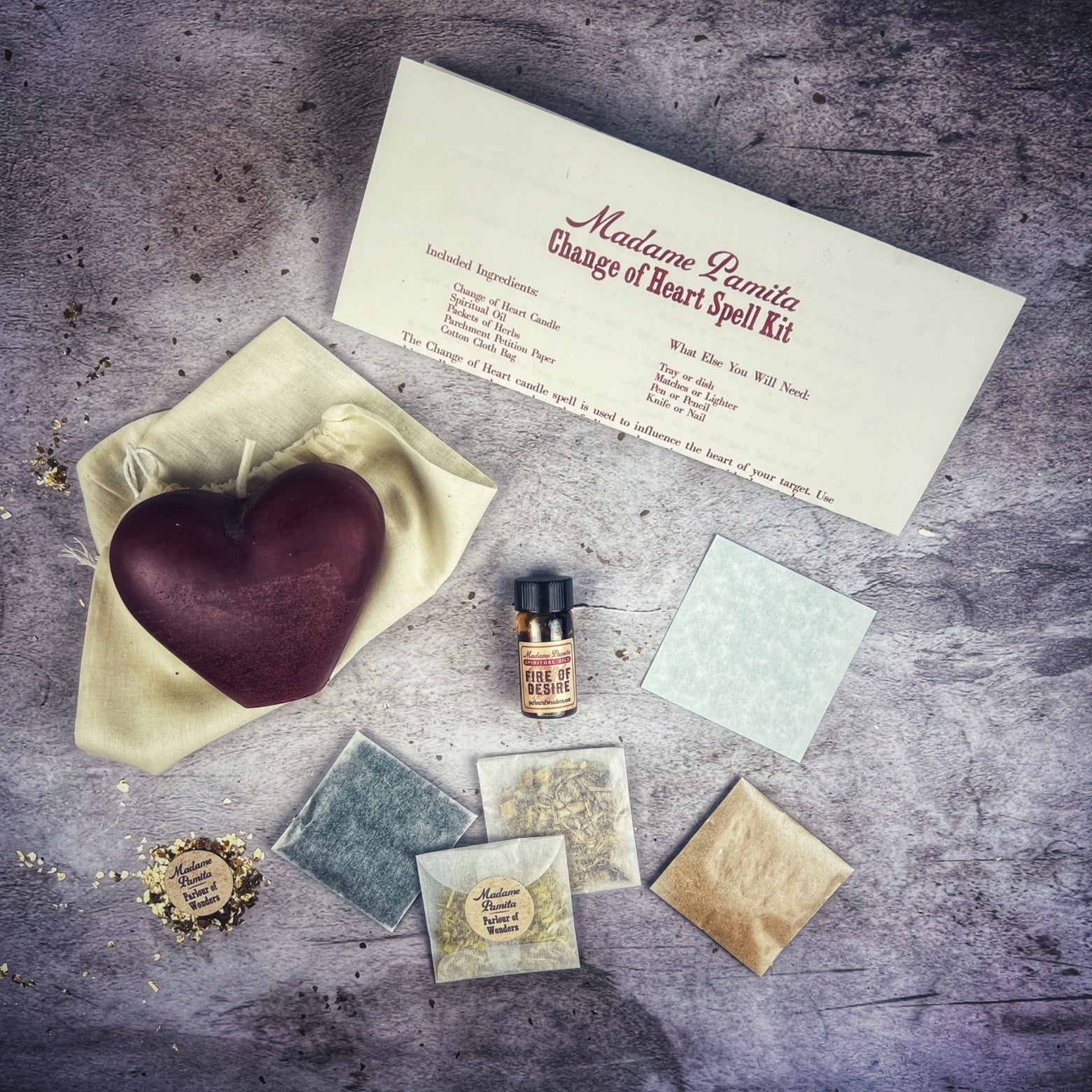 Change of Heart Candle Spell Kit Parlour of Wonders