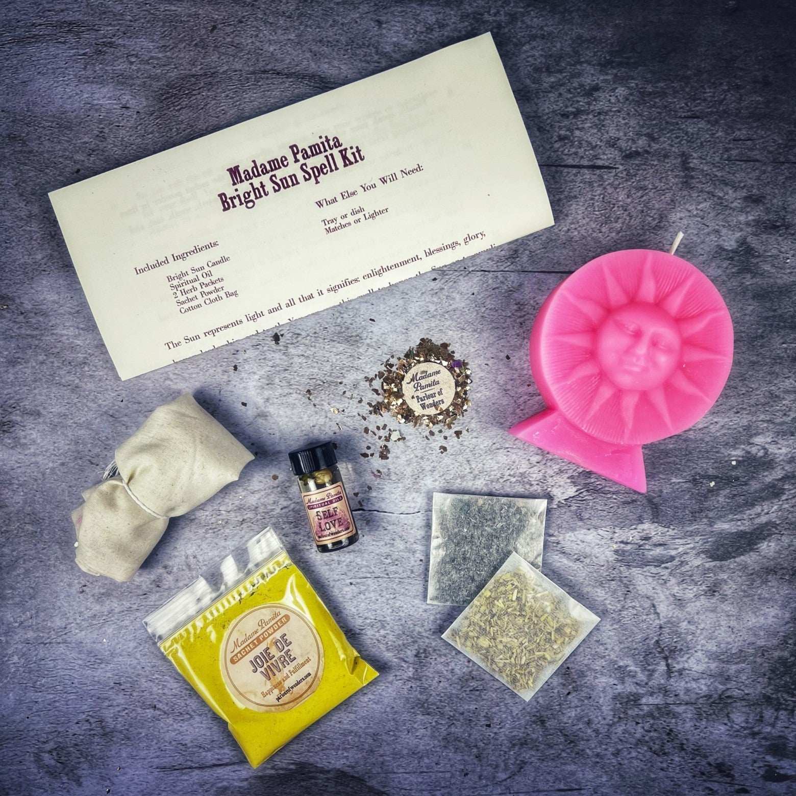 Bright Sun Candle Spell Kit Parlour of Wonders