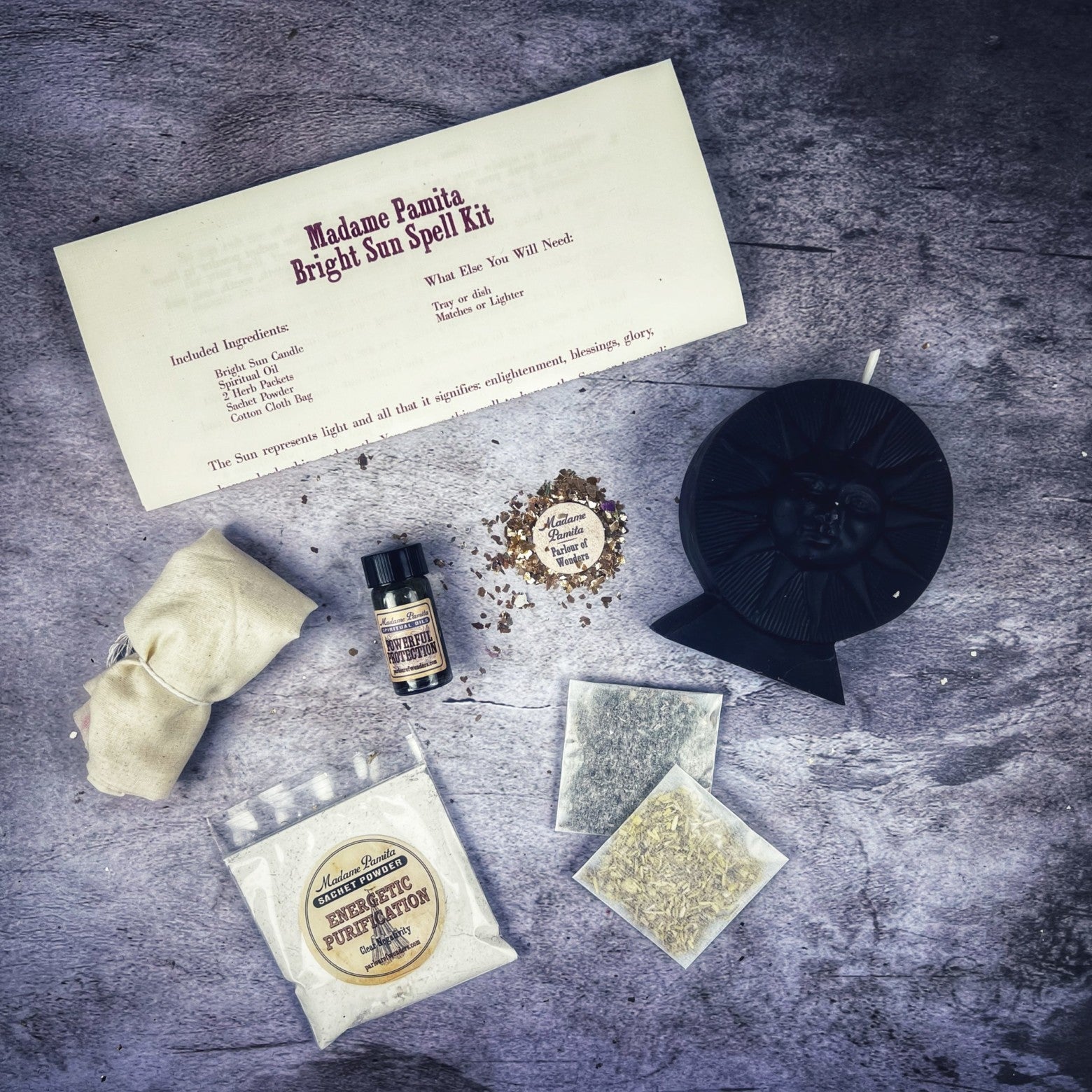 Bright Sun Candle Spell Kit Parlour of Wonders