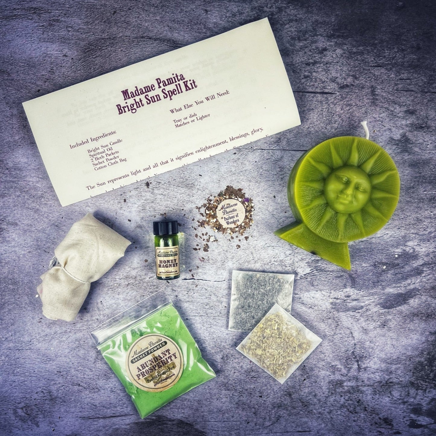 Bright Sun Candle Spell Kit Parlour of Wonders