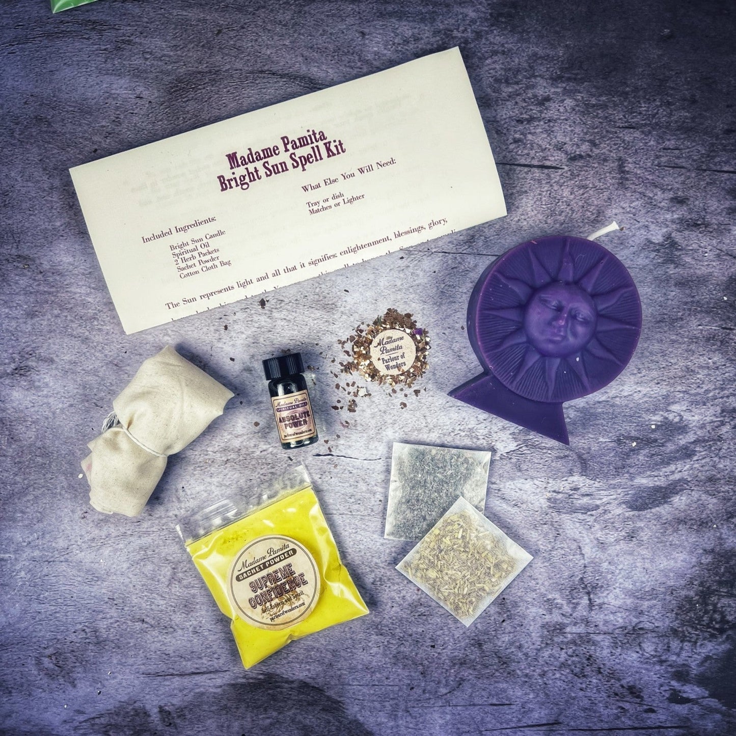 Bright Sun Candle Spell Kit Parlour of Wonders