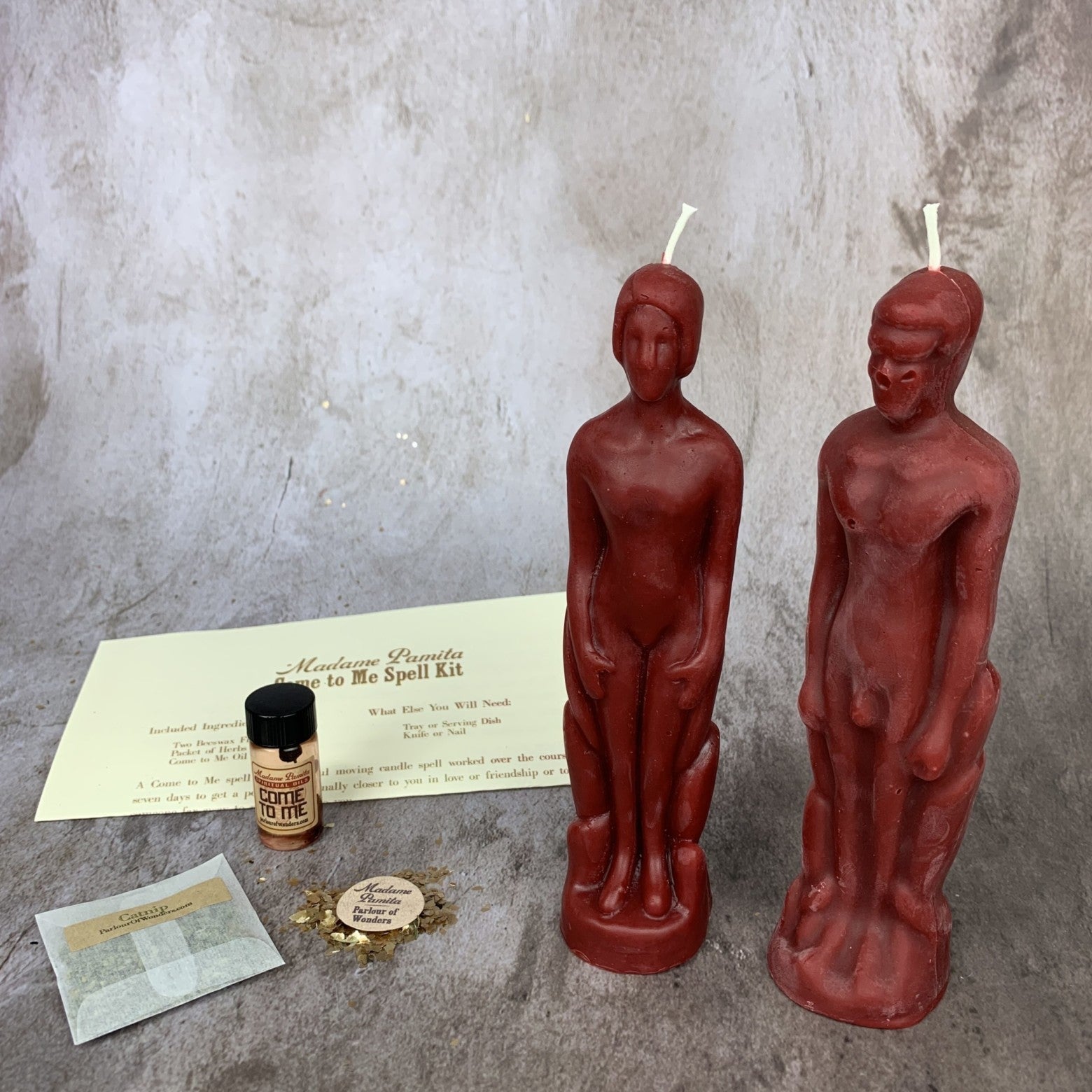Come to Me Candle Spell Kit Human/Male Parlour of Wonders