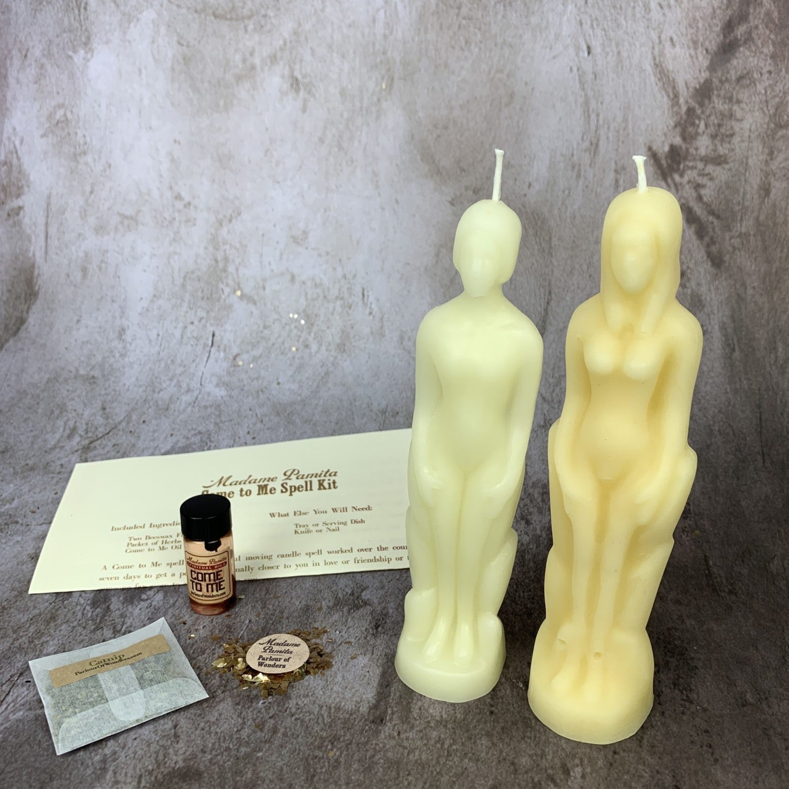 Come to Me Candle Spell Kit Human/Female Parlour of Wonders