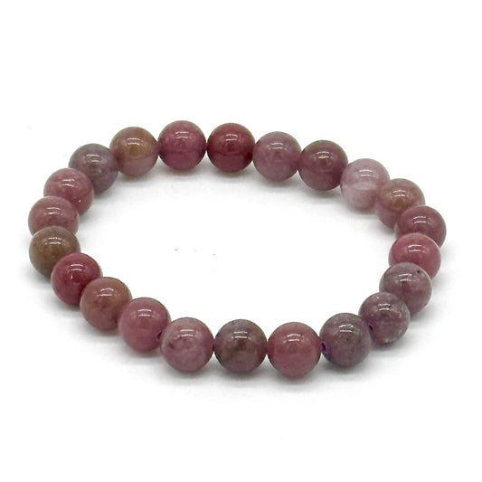 Purple Aventurine Natural Crystal Round Bead Stretch Bracelet Sacred Crystals