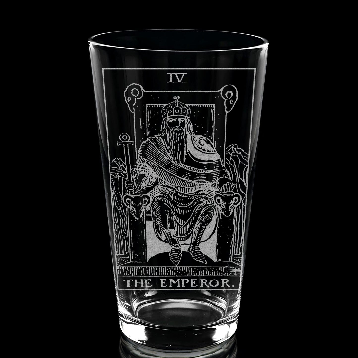 RIDER-WAITE TAROT CARD Pint Glasses by LumEngrave VYSN