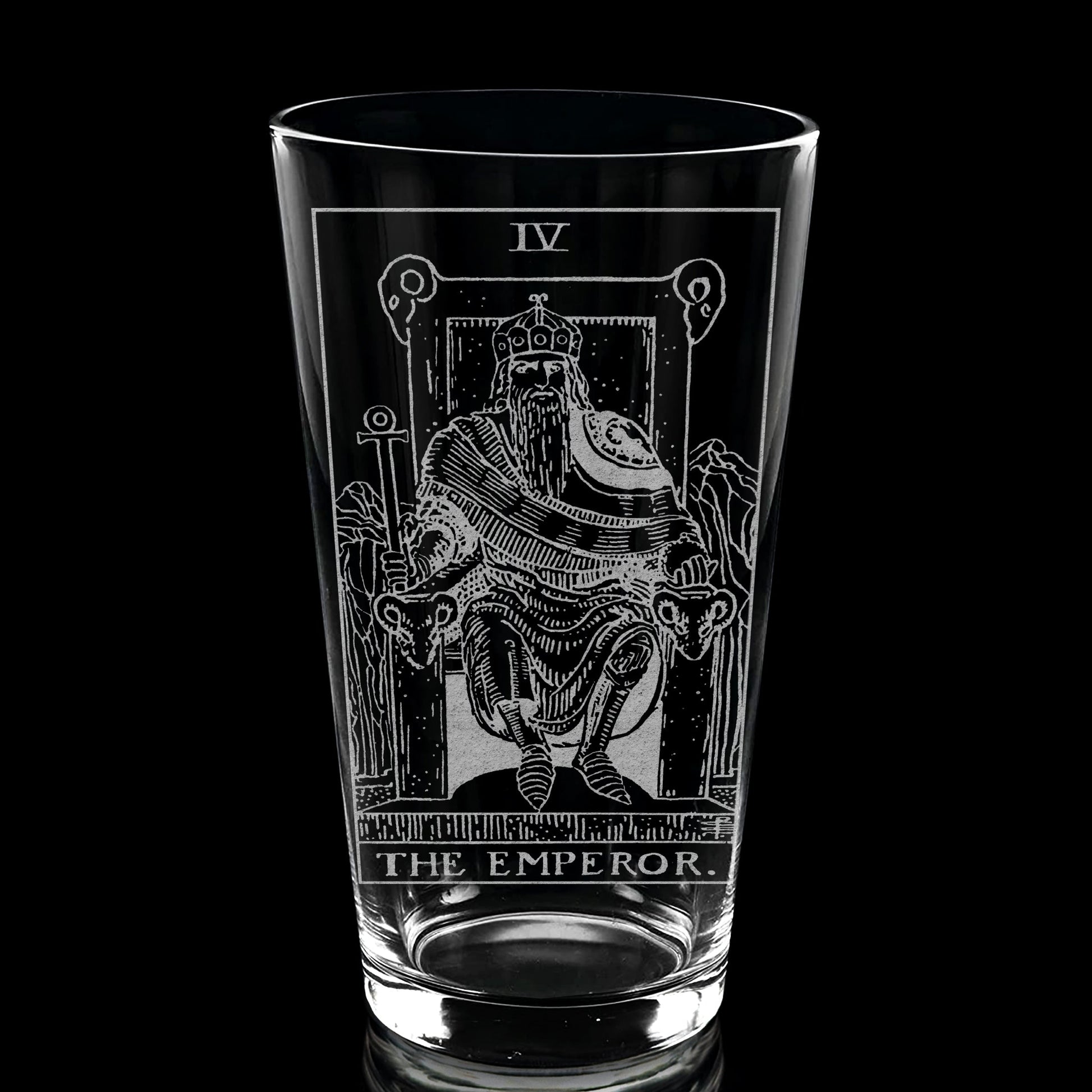 RIDER-WAITE TAROT CARD Pint Glasses by LumEngrave VYSN
