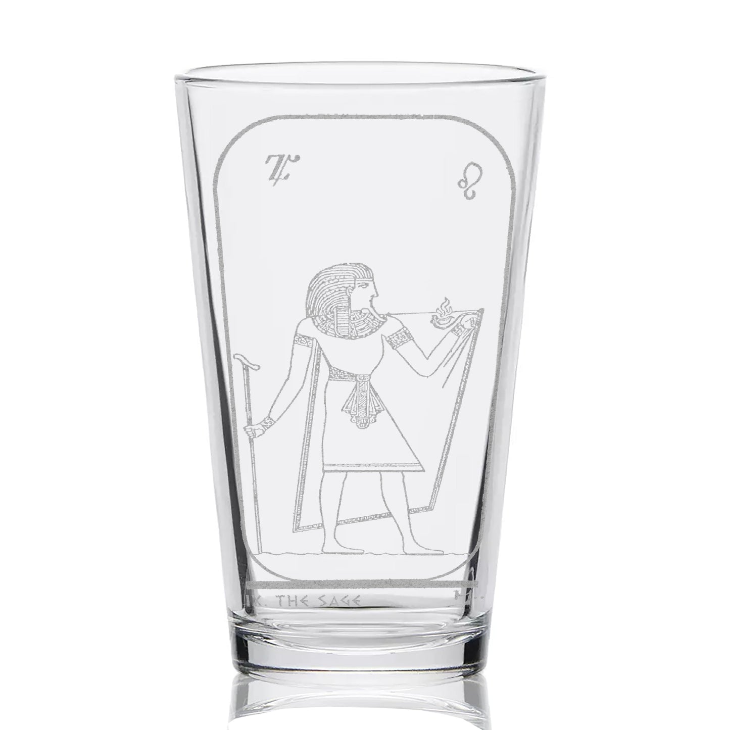EGYPTIAN TAROT CARD Pint Glasses by LumEngrave VYSN