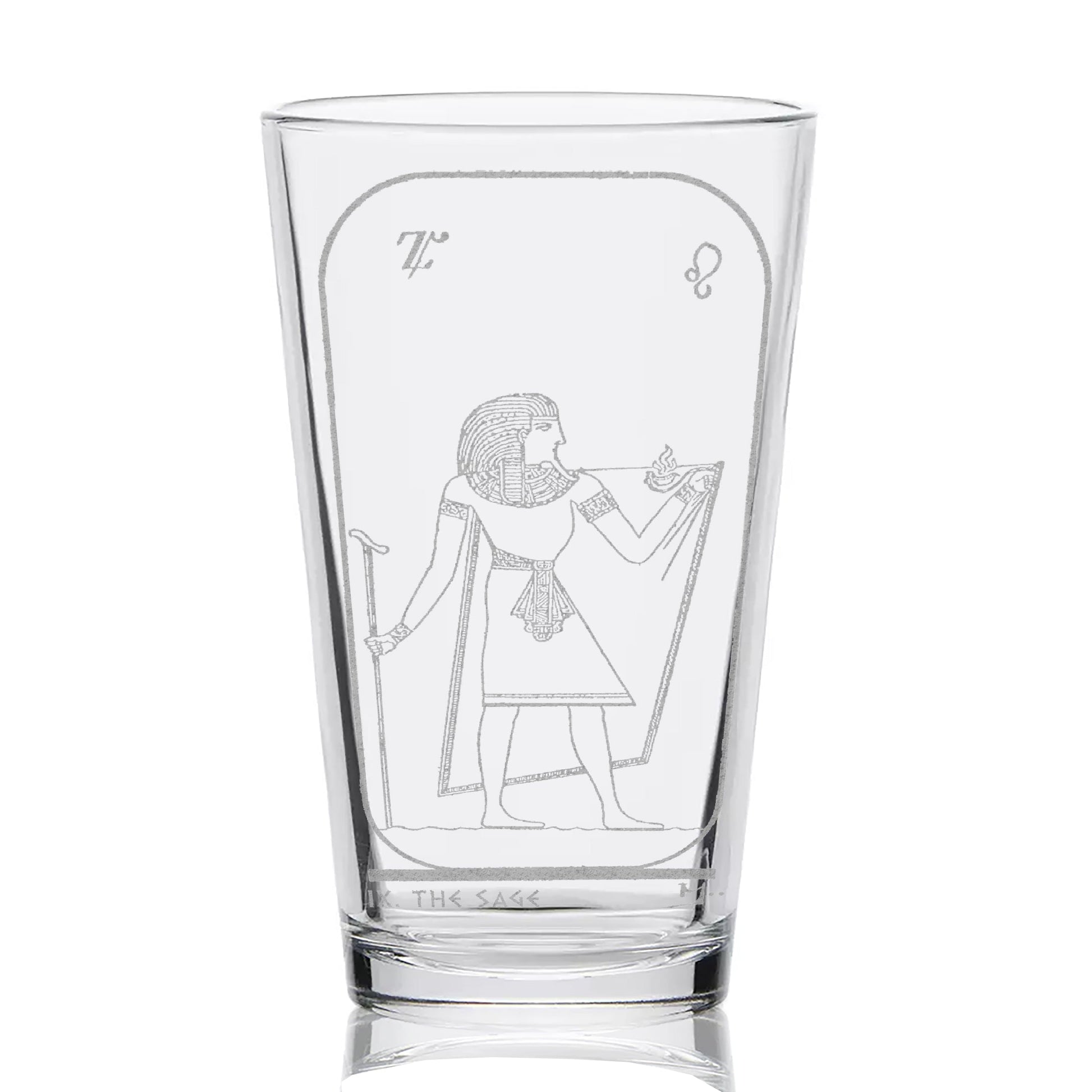 EGYPTIAN TAROT CARD Pint Glasses by LumEngrave VYSN