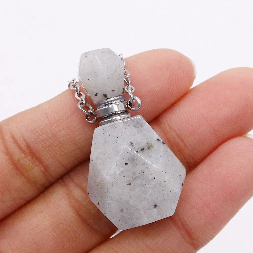 Crystal Potion Bottle Necklaces Green Witch Creations