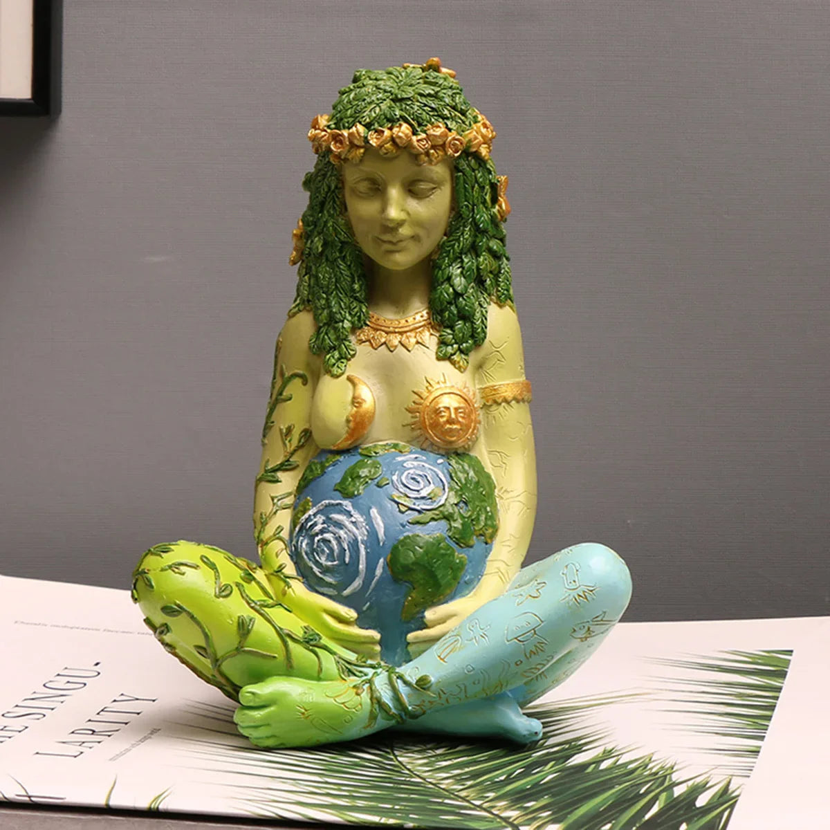 Gaia Earth Goddess Statue Green Witch Creations