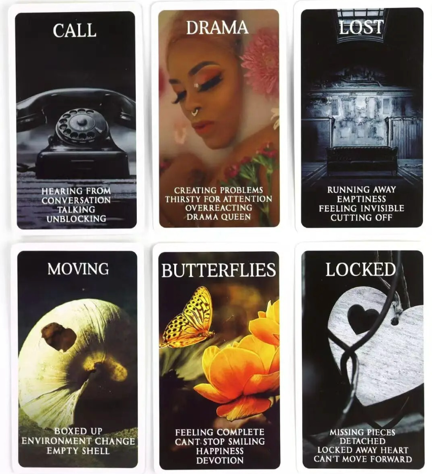 Mystic Black Rose Oracle Deck Green Witch Creations