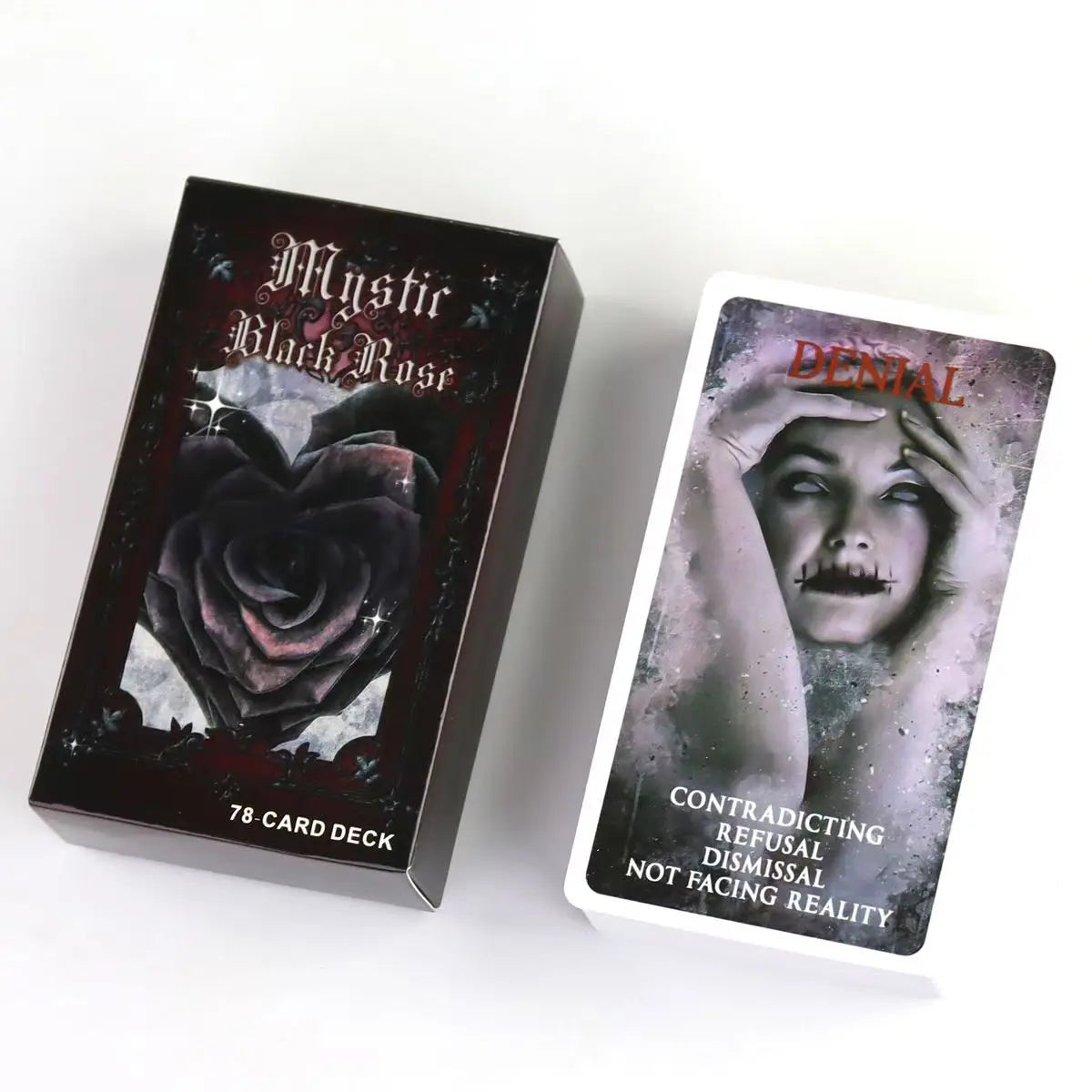 Mystic Black Rose Oracle Deck Green Witch Creations