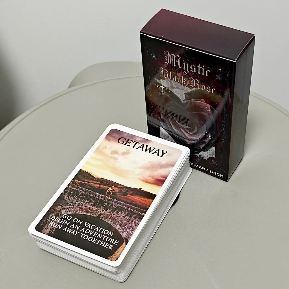 Mystic Black Rose Oracle Deck Green Witch Creations