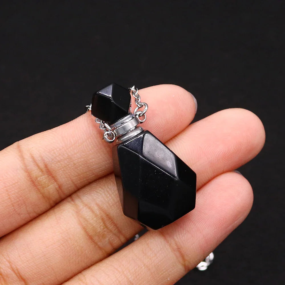 Crystal Potion Bottle Necklaces Green Witch Creations