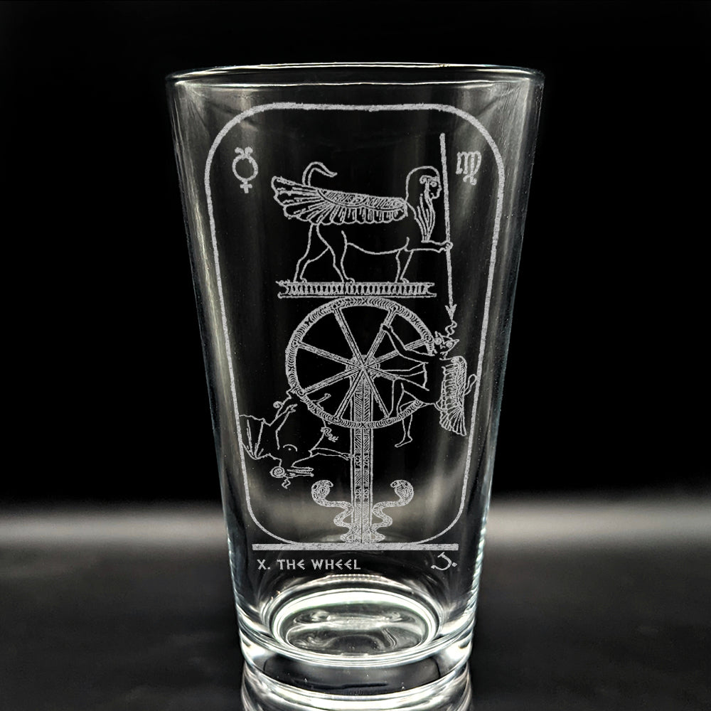 EGYPTIAN TAROT CARD Pint Glasses by LumEngrave VYSN