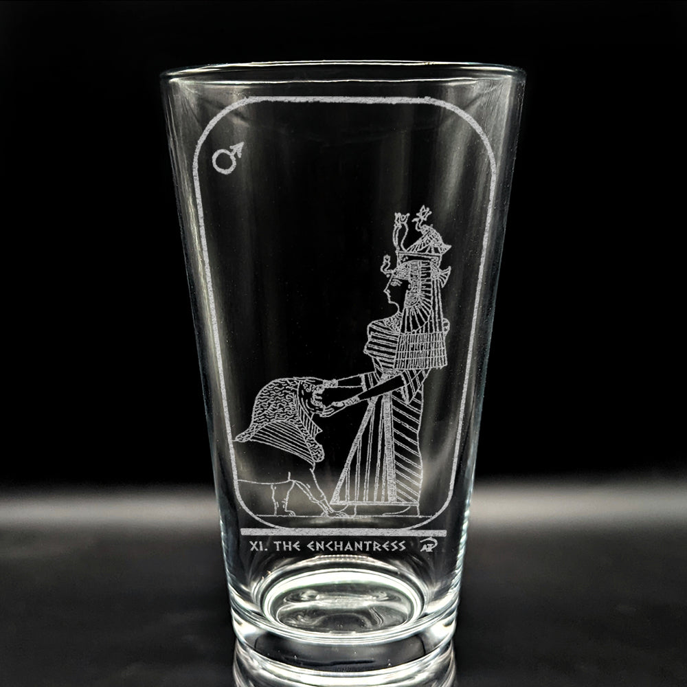EGYPTIAN TAROT CARD Pint Glasses by LumEngrave VYSN