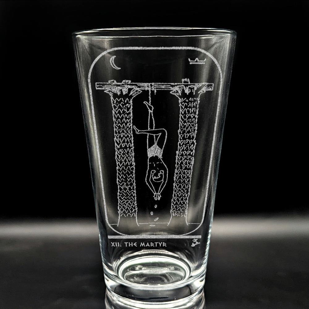 EGYPTIAN TAROT CARD Pint Glasses by LumEngrave VYSN