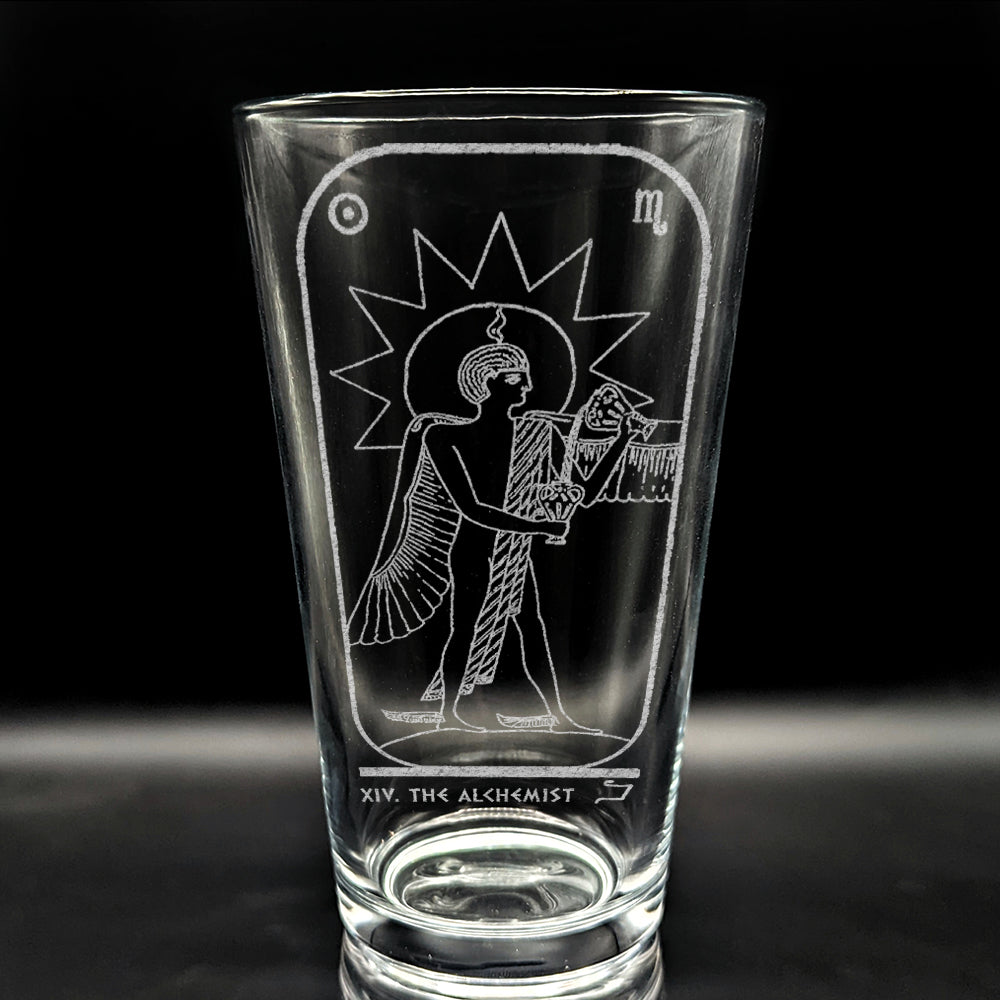 EGYPTIAN TAROT CARD Pint Glasses by LumEngrave VYSN