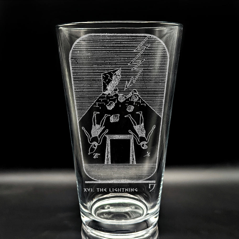 EGYPTIAN TAROT CARD Pint Glasses by LumEngrave VYSN