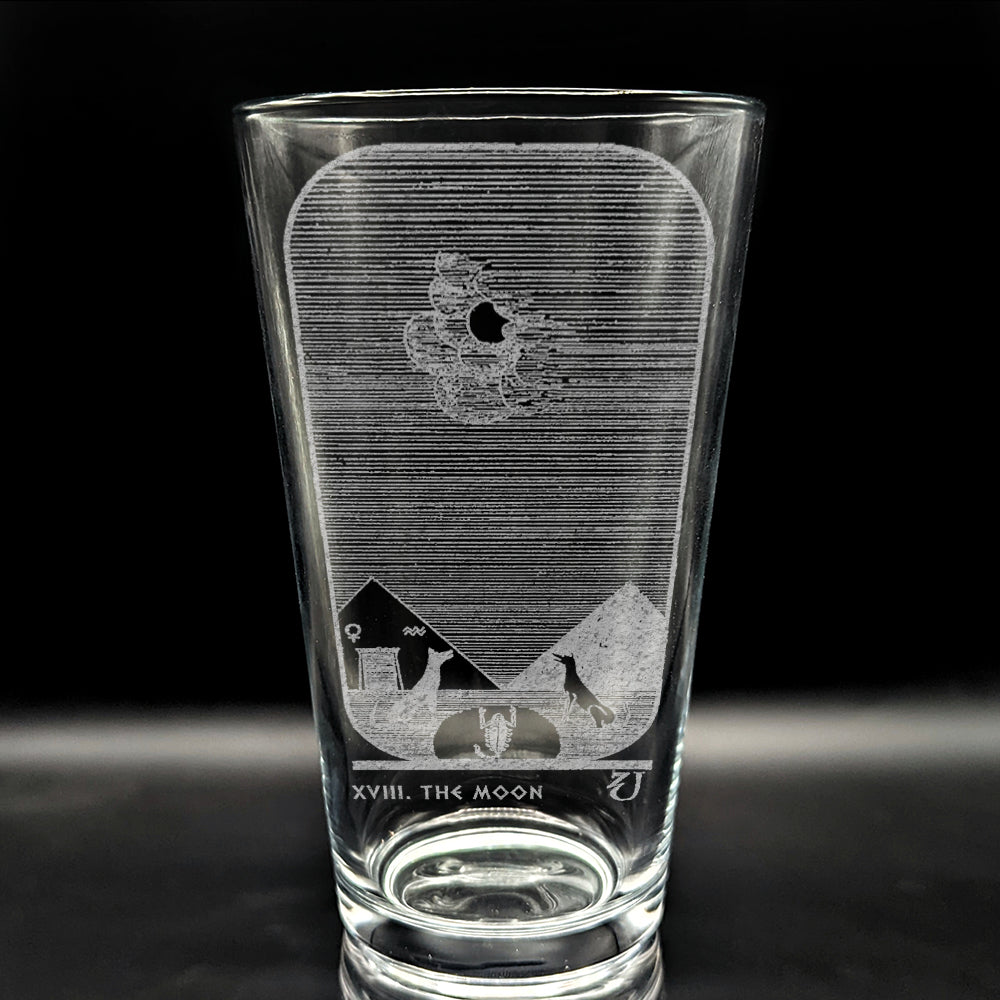 EGYPTIAN TAROT CARD Pint Glasses by LumEngrave VYSN