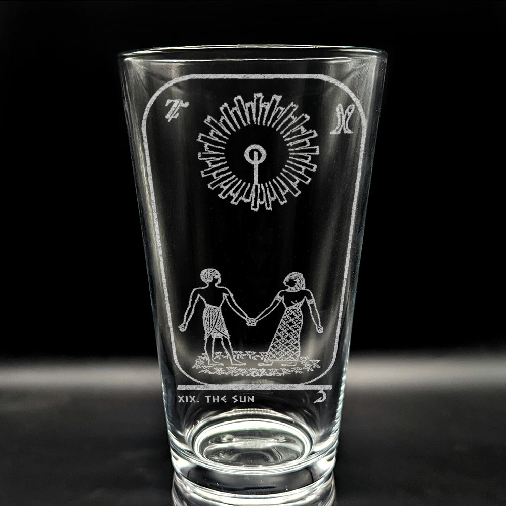 EGYPTIAN TAROT CARD Pint Glasses by LumEngrave VYSN