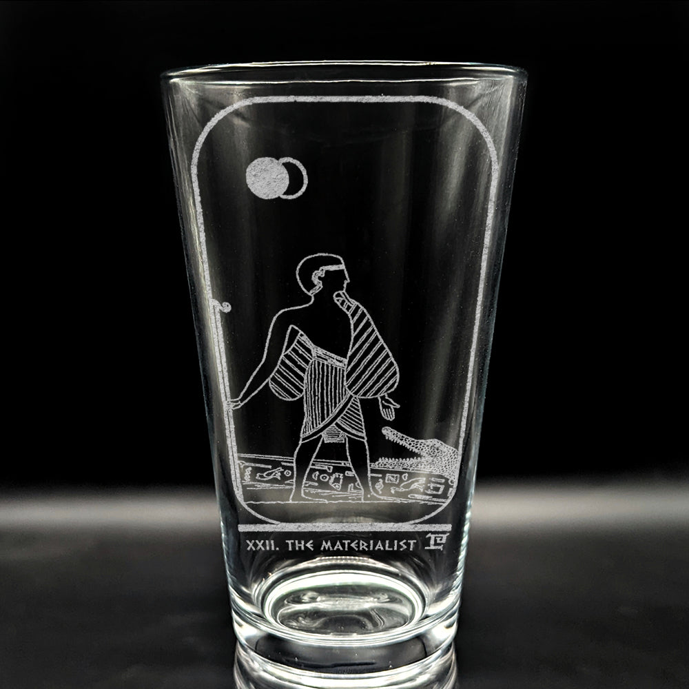 EGYPTIAN TAROT CARD Pint Glasses by LumEngrave VYSN