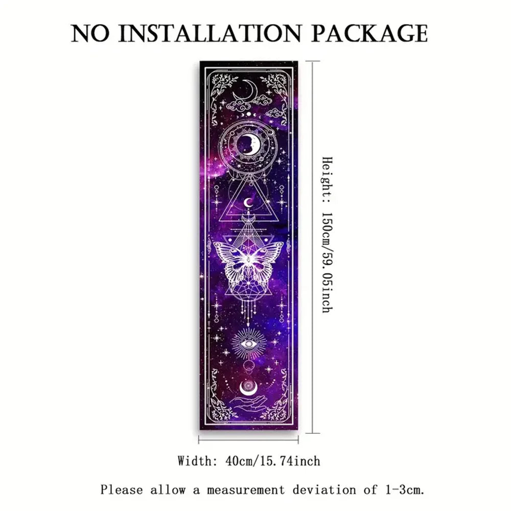 Witchy Sun & Moon Banner Tapestry Green Witch Creations