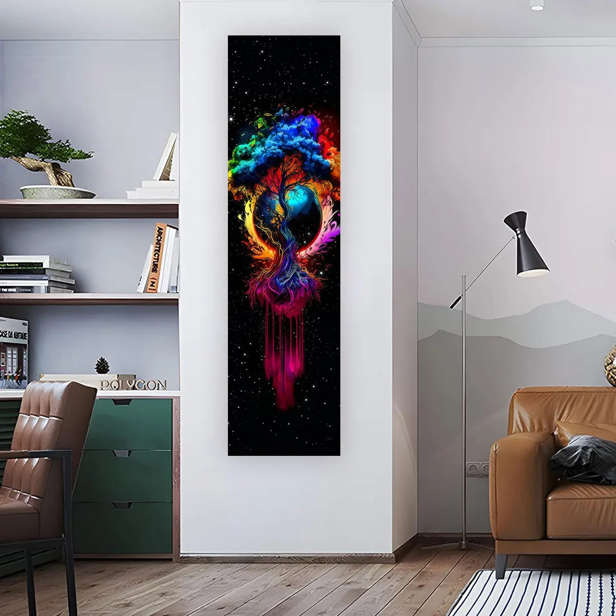 Witchy Sun & Moon Banner Tapestry Green Witch Creations