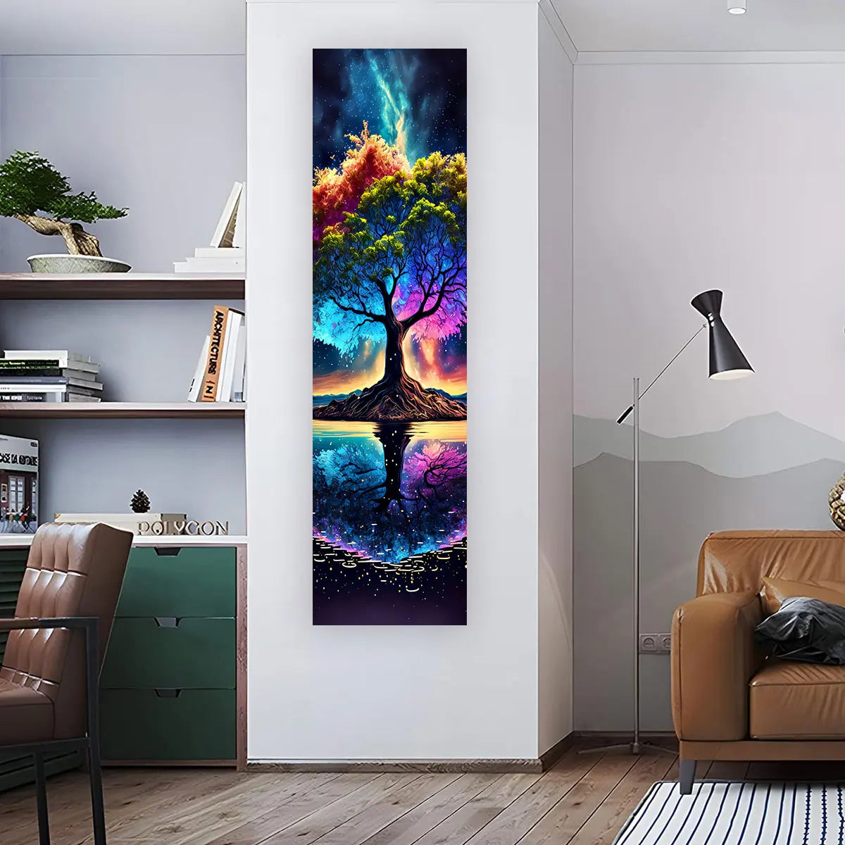 Witchy Sun & Moon Banner Tapestry Green Witch Creations