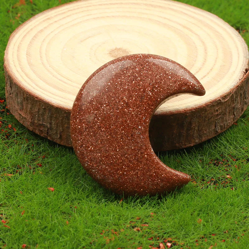 Assorted Crystal Moons Green Witch Creations