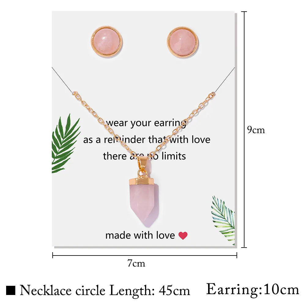 Crystal Point Gold Pendant Necklaces Green Witch Creations