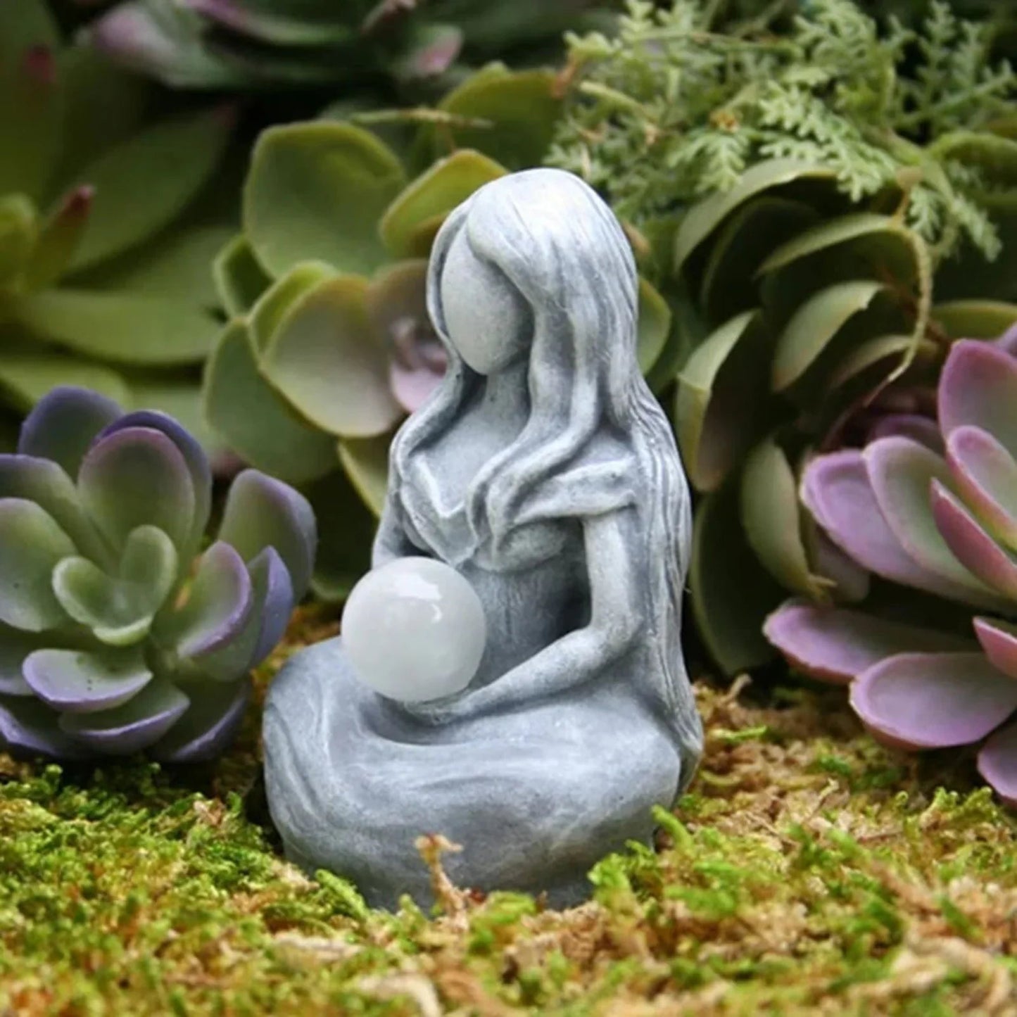 Moon Goddess Statue Green Witch Creations