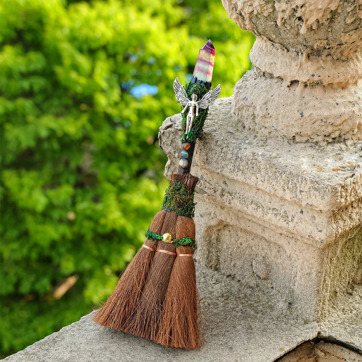 Crystal Charm Brooms Green Witch Creations