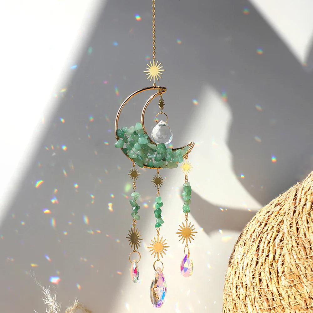 Crystal Moon Suncatchers Green Witch Creations