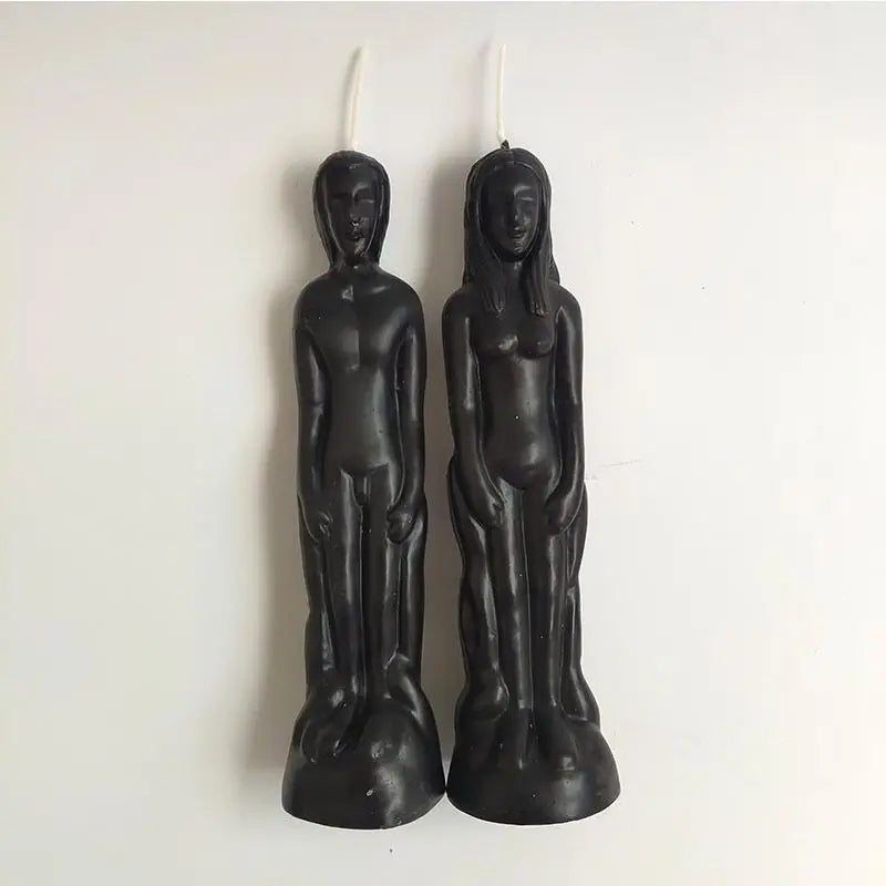 Female and Male Figurine Candles Green Witch Creations