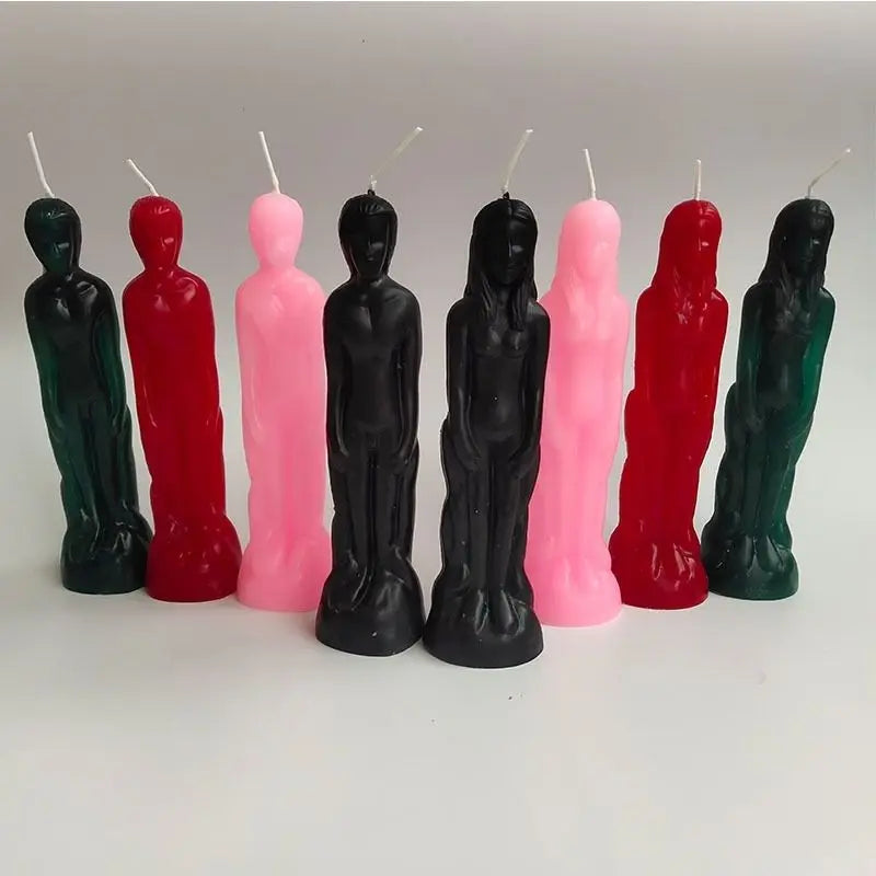Female and Male Figurine Candles Green Witch Creations