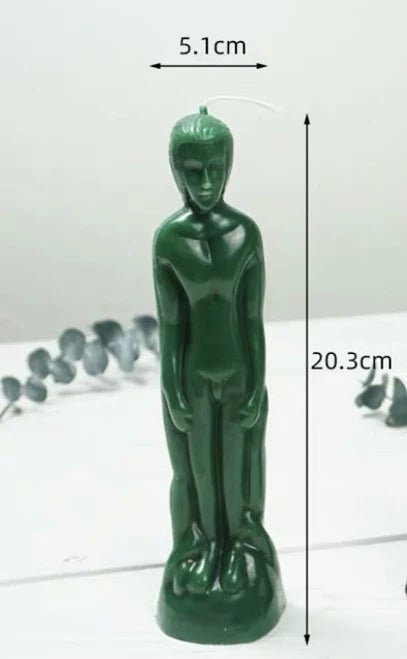 Female and Male Figurine Candles Green Witch Creations