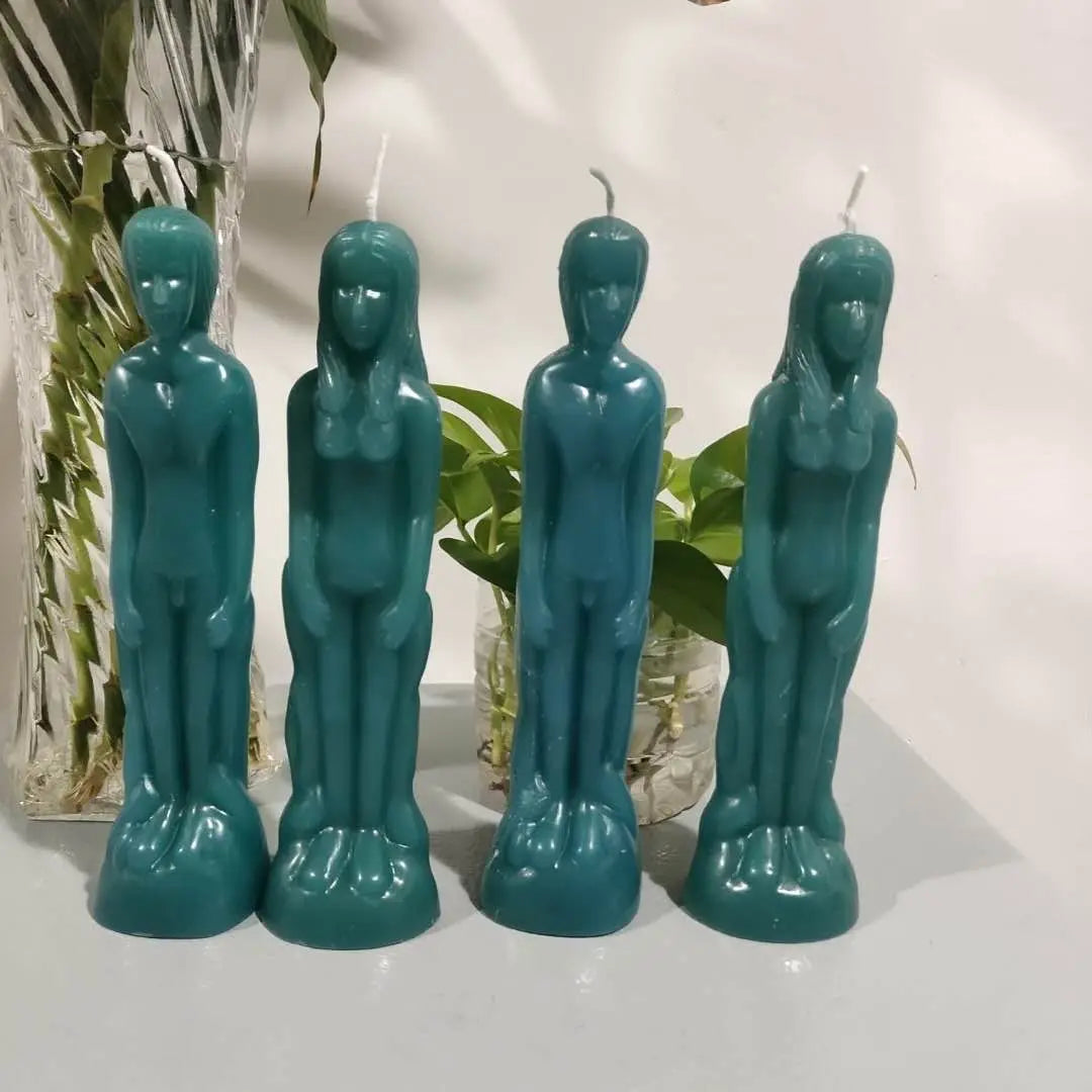 Female and Male Figurine Candles Green Witch Creations