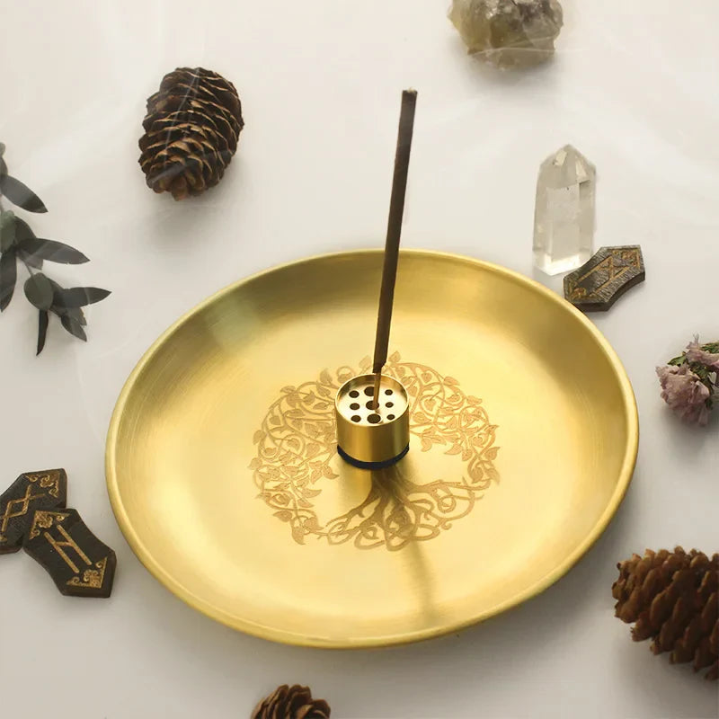 Gold Altar Plates Green Witch Creations