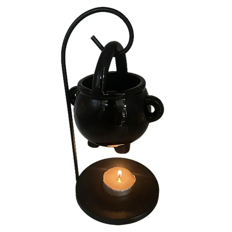 Hanging Cauldron Wax Burner Green Witch Creations