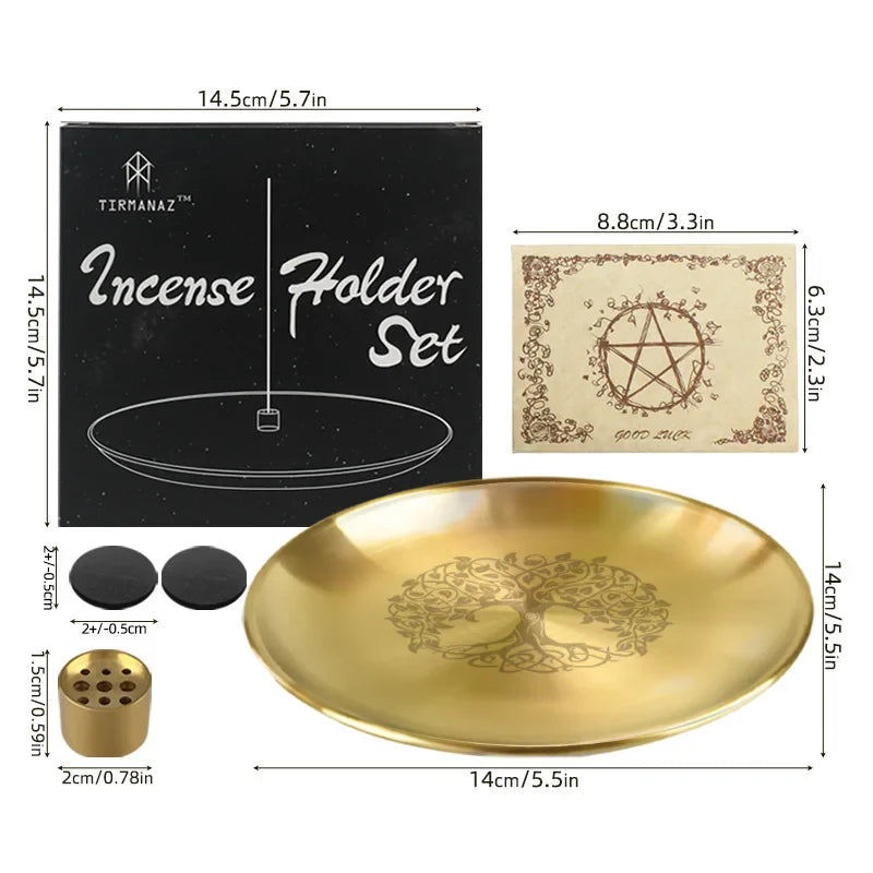 Gold Altar Plates Green Witch Creations